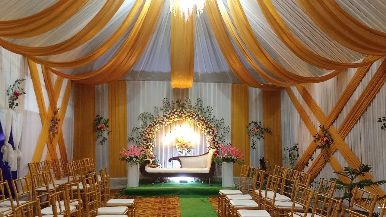 Biya pandel  বিয়া পেণ্ডেল আৰু flower decoration 