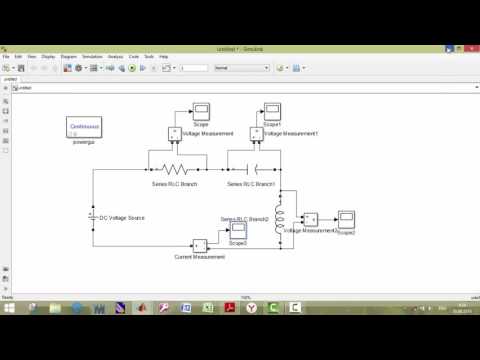 MatLab\Simulink Моделирование RLC-цепи