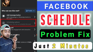 facebook schedule problem fix | facebook schedule kam nahi kar raha hai #facebookscheduleproblemfix