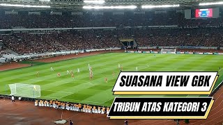 SUASANA VIEW TRIBUN ATAS KATEGORI 3 STADION GBK JAKARTA | INDONESIA VS ARGENTINA