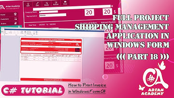 Part 18 C# Full Project Shipping Management Application | Print the invoices on the list