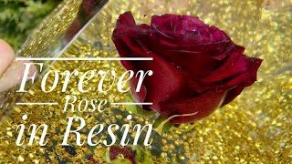 Forever Rose in Resin - learning together with casting, vacuum chamber, and some failure too