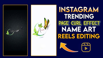 New Style Trending🔥Name Art video Editing in Alightmotion|Instagram page curl effect name art reels