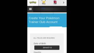 pokémon go account (pokémontrainer club) login flowchart