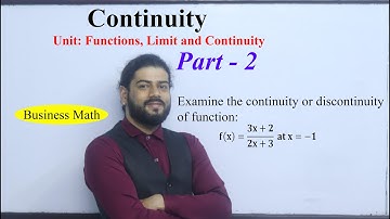 Continuity Part 2 || NEB Business Mathematics Limit and Continuity Class 12 in Nepali Exam Question