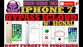IPHONE 7 BYPASS ICLOUD WITH SIGNAL 2021
