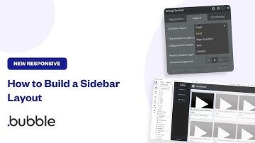 How to Build a Sidebar Layout in Bubble | New Responsive Editor