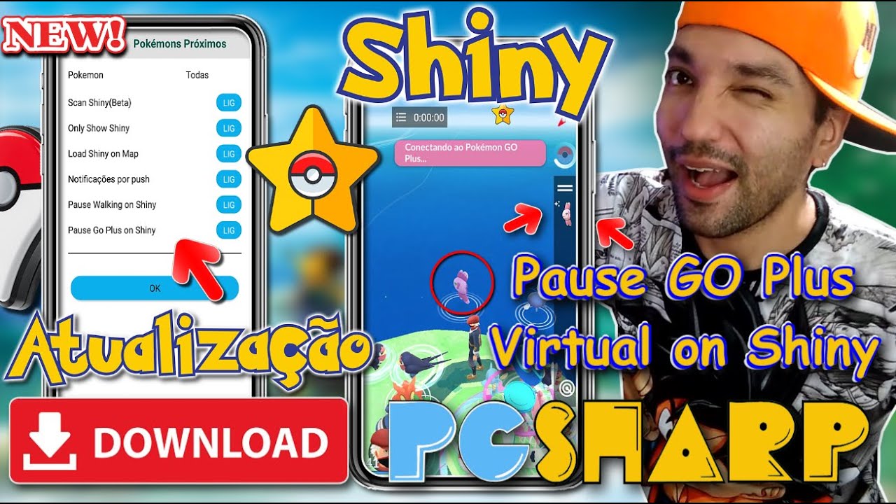 PGSHARP Nova Atualização 1.133.0 Fácil Download Hack FakeGPS JoyStick Para Pokémon  GO Para Android 