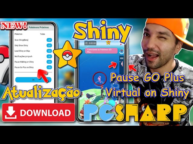 TUTORIAL COMPLETO Download e INSTALAÇÃO Fake GPS JoyStick Para Pokémon GO  Hack SHINY SCANNER PgSharp 