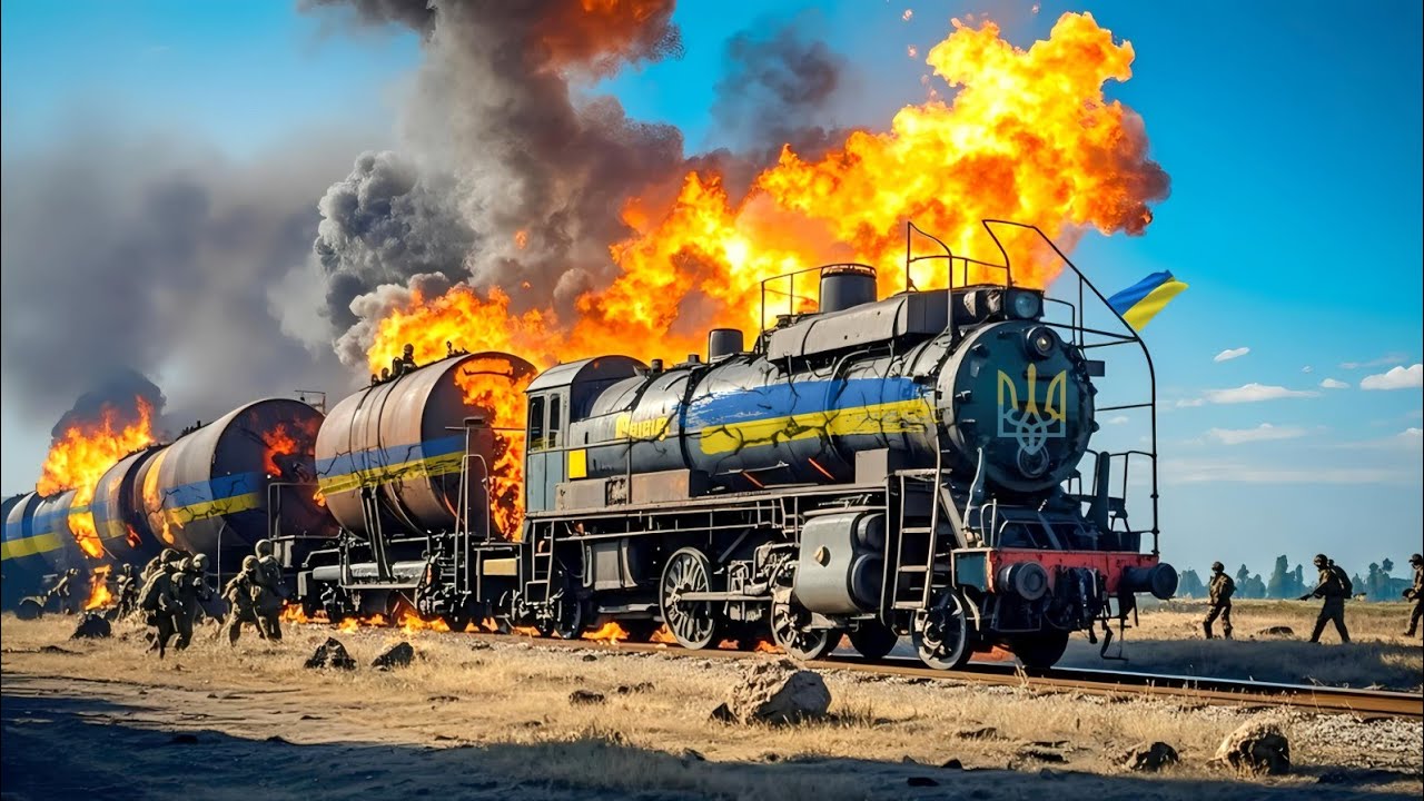 Российские войска атаковали украинский поезд, загруженный топливом – и вот что произошло