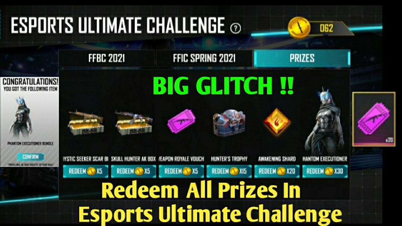 Esports Ultimate Challenge Redeem Prizes... Big Glitch.... Danger Gaming