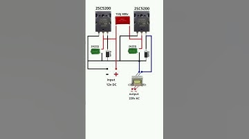 12v to 220v inverter circuit #invertercircuit