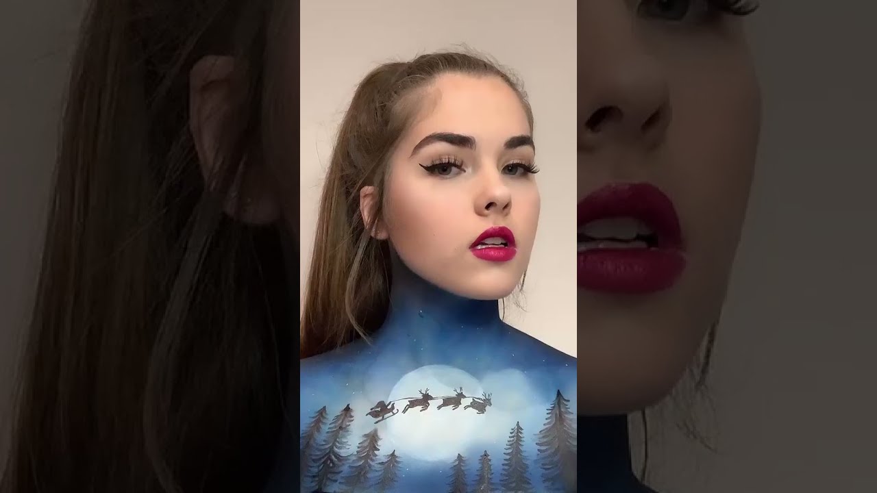 The coolest Halloween makeup ideas tips 51 more week to go🎄🎅🏼 christmas