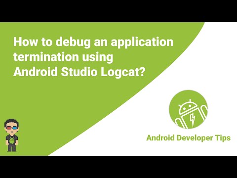 How to debug an application termination using Android Studio Logcat?