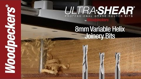 Ultra-Shear 8mm Variable Helix Joinery Bits | Woodpeckers Tools