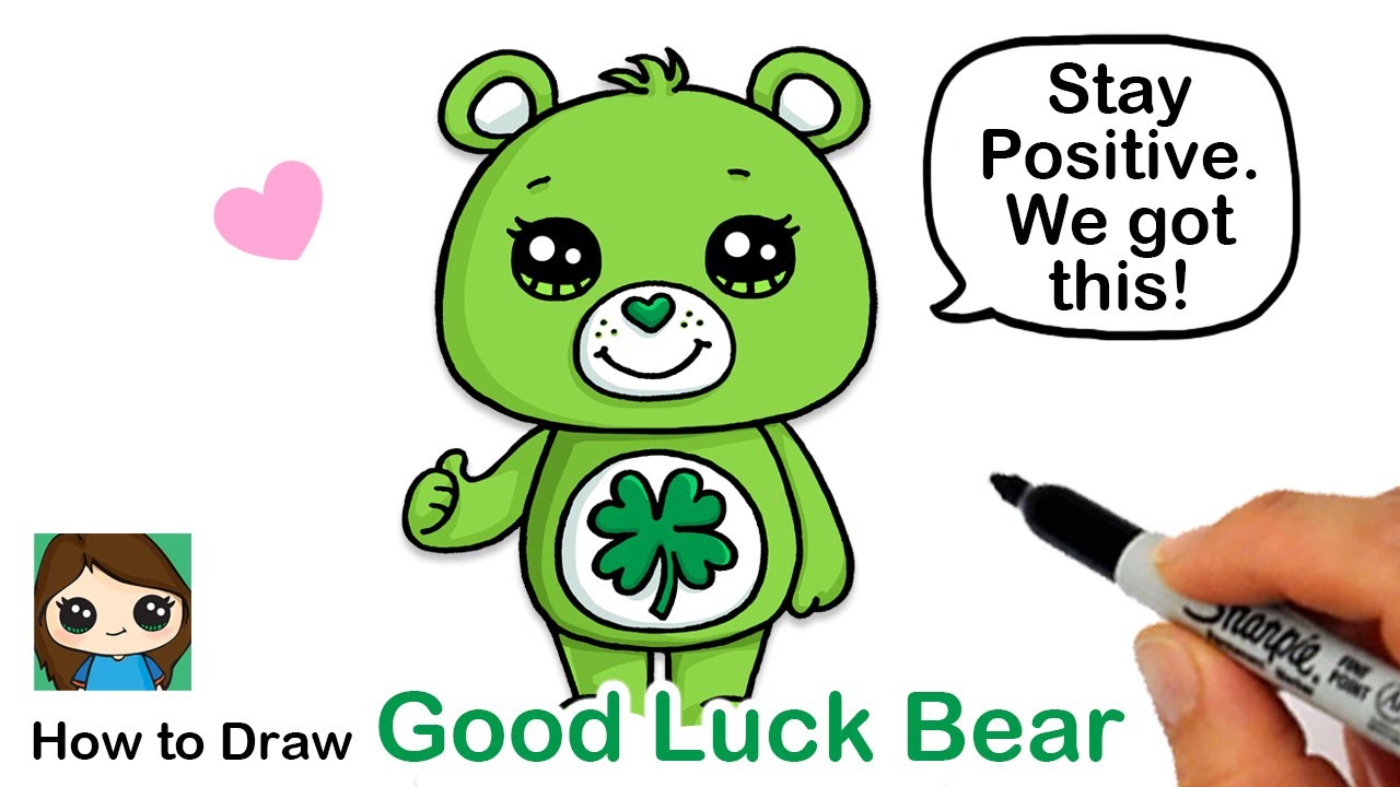 Stay Positive Cuties! ️How to Draw Good Luck Care Bear ...
