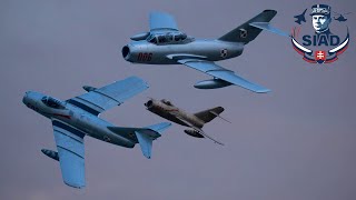 Polish MiG-15 formation display on SIAD 2025 in Presov Net Worth