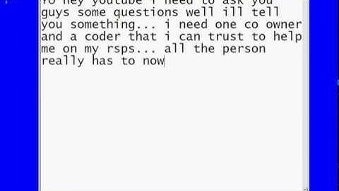 RSPS-need coder and co-owner