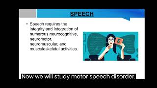 WHAT IS MOTOR SPEECH DISORDER/SPEECH AND LANGUAGE PATHOLOGY