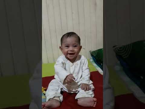 Bayi umur 5 bulan belajar dudu.👍 - YouTube