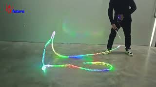 Programmable LED ribbon for art show