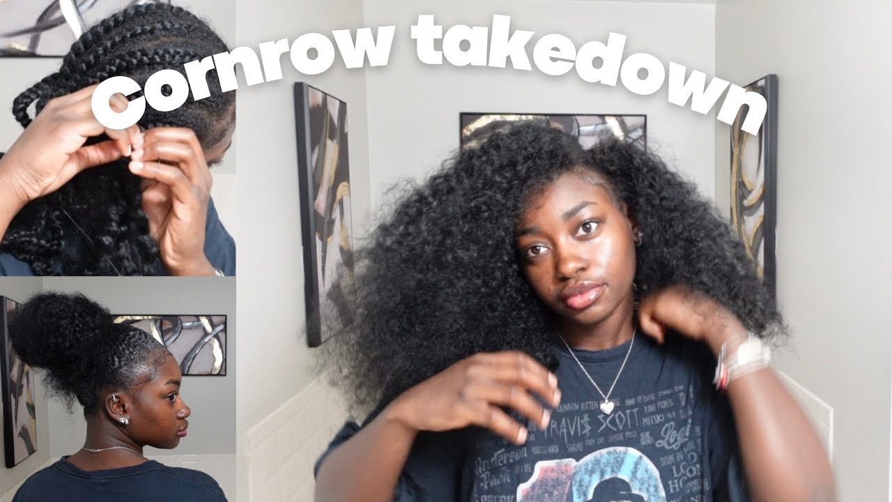 Cornrow takedown pt.3 plus styling my hair