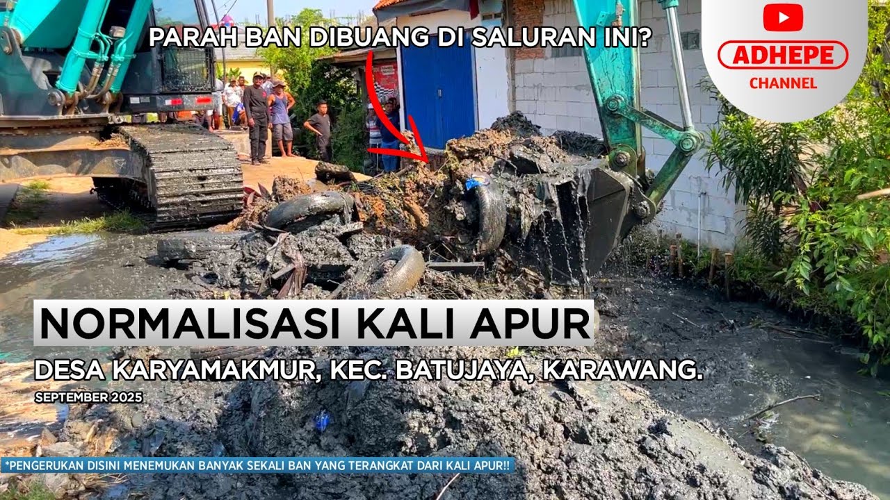 PARAH BAN DIBUANG KEKALI? | NORMALISASI KALI APUR BATUJAYA - KARAWANG 2025 