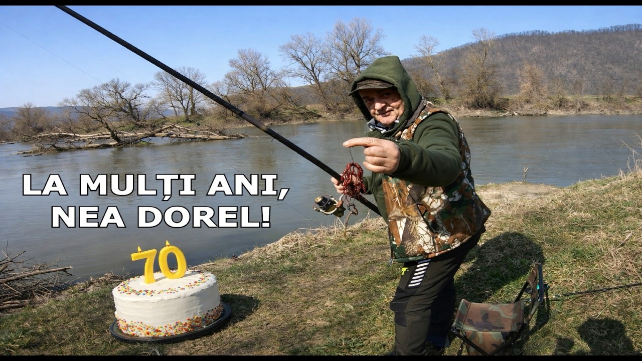 Pescuit pe MURES 2026 De ZIUA LUI NEA DOREL cu Râme Mari de Ploaie - 8 Martie