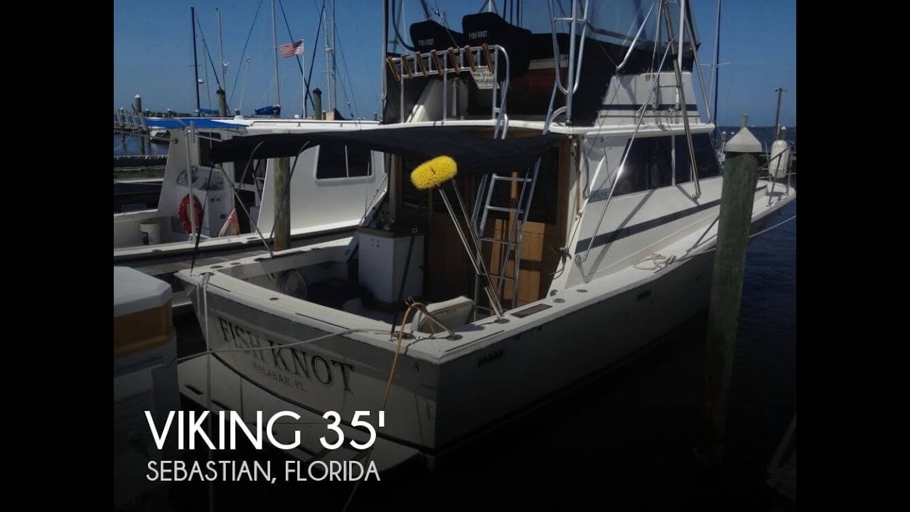 1981ビンテージ　DISNY show Boat UNAVAILABLE] Used 1981 Viking 35 Convertible in Sebastian, Florida