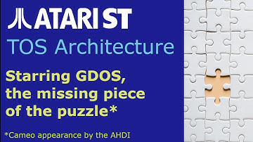 Atari ST: TOS-architectuur, GDOS en AHDI