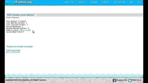 Version 2012   How to use WaveEvolution Email Marketing System