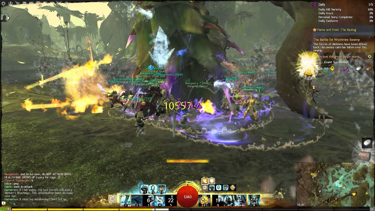 Gw2 Boss Fight: Great Jungle Wurm