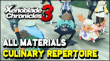 Xenoblade Chronicles CULINARY REPERTOIRE Guide (All Material Locations) | Yumsmith Class Rank 20