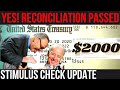 YES! Reconciliation Motion PASSED! $2000 Third Stimulus Check Update