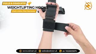 Zalwan Weightlifting Hook Straps – Secure Your Grip for Heavy Lifts 💪