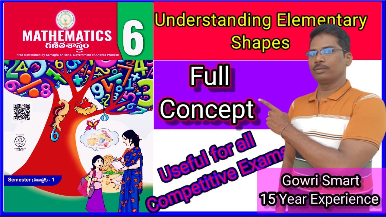 6th Class Maths New Syllabus|| Chapter-5|| Understanding Elementary Shapes||Full Concept Explanation