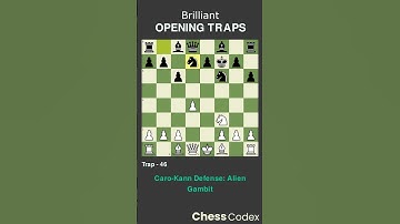 Trap 46 | Caro Kann Defense Alien Gambit #OpeningTraps #ChessTraps #ChessOpenings