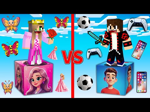 ماين كرافت حرب بلوكات حظ البنات العجيبة ولكن البنات ضد الأولاد