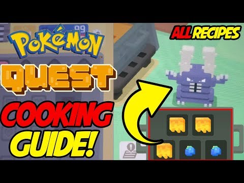 Pokemon Quest ALL RECIPES! Best Cooking Guide for Pokemon Quest!