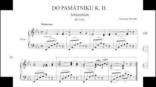 Antonin Dvořák - Do Památníku K. H. - Album Leaf B. 158 To The Memorial Of K. H.