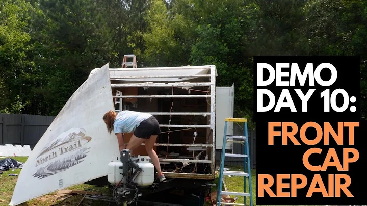 Reparación de daños por agua en una caravana: Demostración de reparación del frente