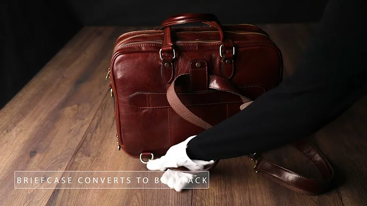 Brown Leather Convertible Briefcase Backpack- A Farewell to Arms | Time Resistance Official Video