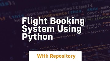 Flight booking system using python