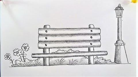 How to Park Bench | Bench Drawing Easy