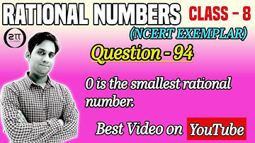 0 is the smallest rational number.