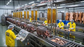 Inside the Hippo Leather Factory – (Full Process) How Million-Dollar Hippo Leather Products Are Made