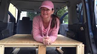 DIY BED BUILD IN THE ELEMENT | Sleeping in the car on the road
