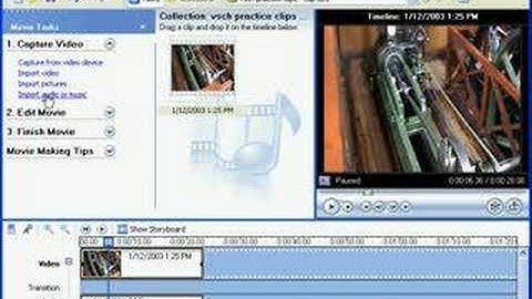 Using Windows Movie Maker 3 of 11