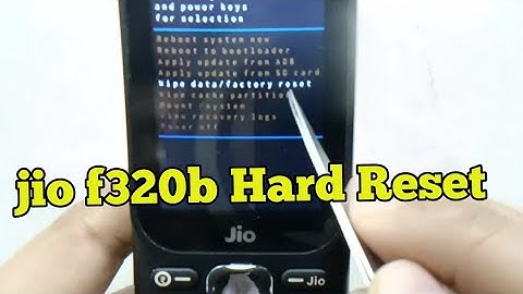 jio phone F320B Hard Reset OR Pin Lock Remove
