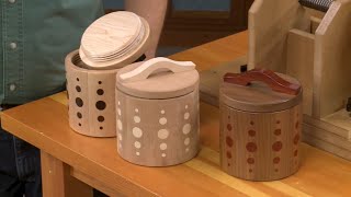 Making Threaded-Lid, Wood Canisters